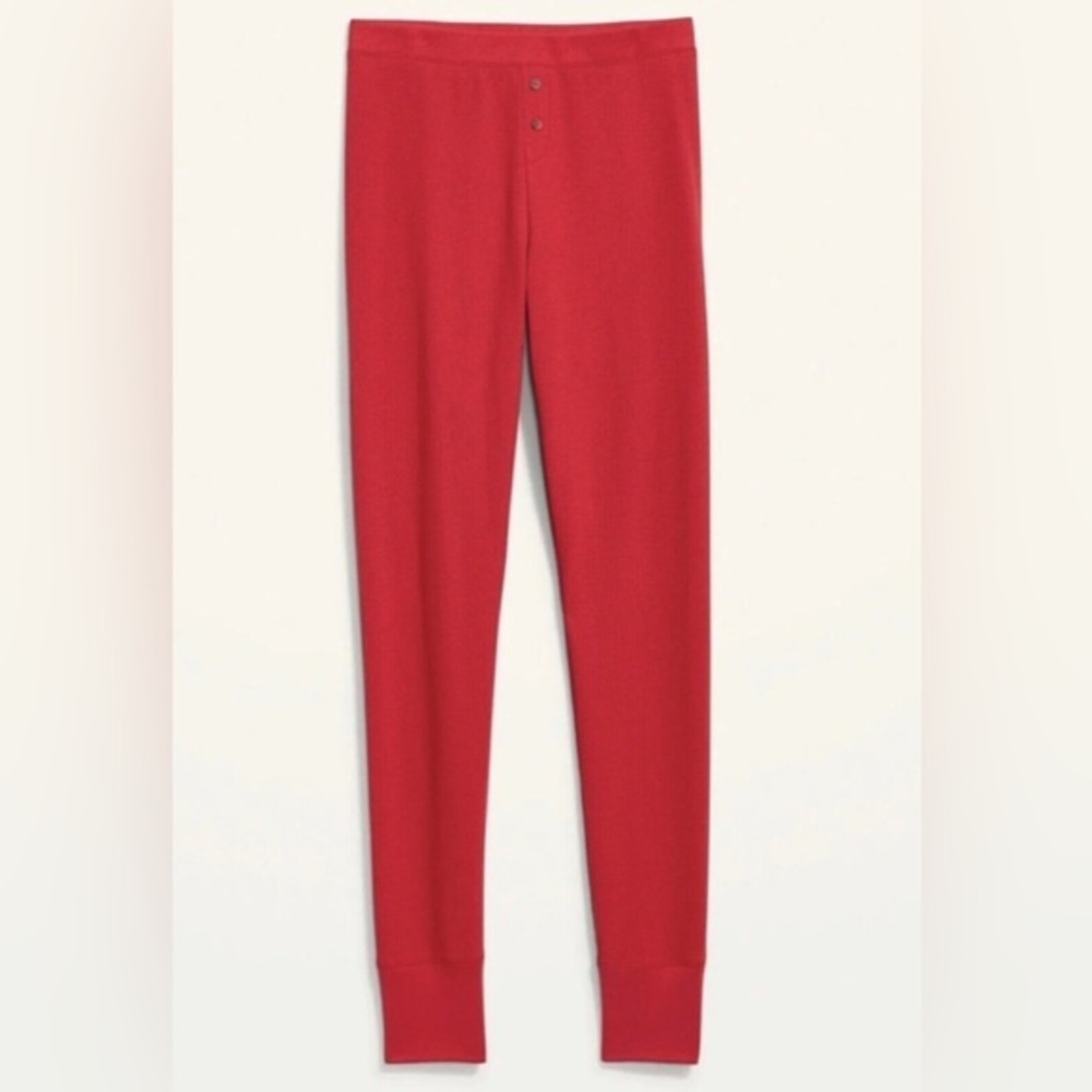 Old Navy XXL Waffle Knit Red Pajama Pants NWT